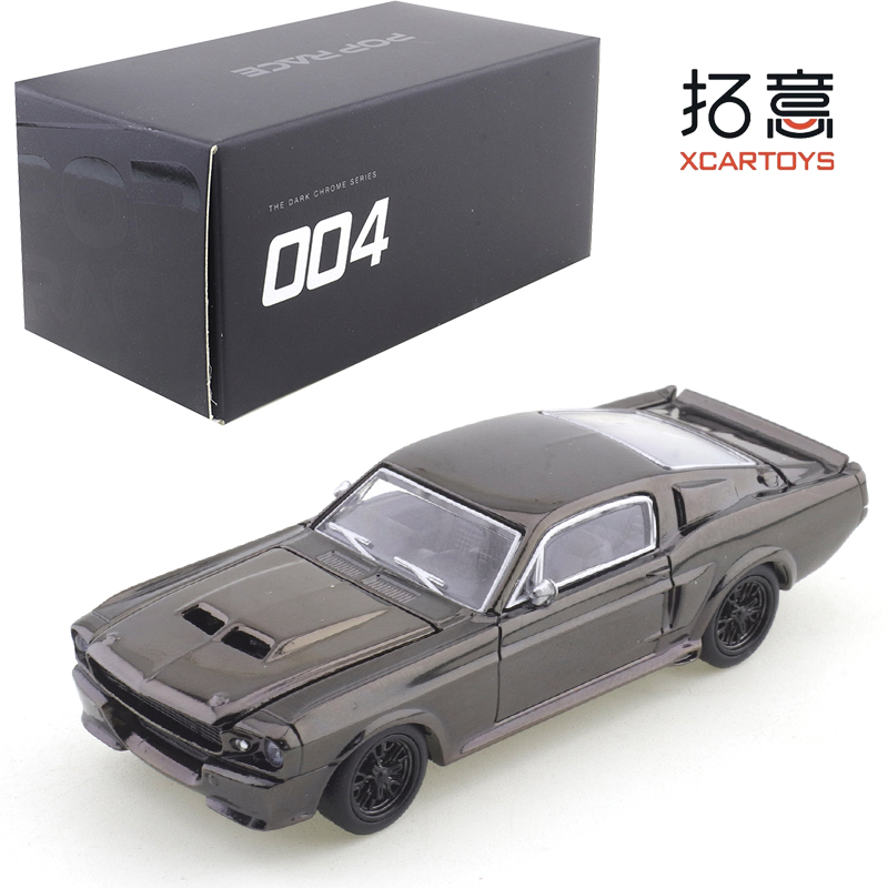Party Games Christmas - XCARTOYS POPRACE 1/64 S-DarkChrome004 Ford Mustang
