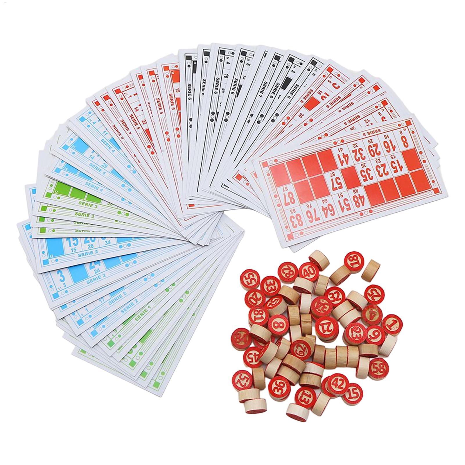 Vintage Wooden Bingo Game Set  - Party Games Easy 评论和价格