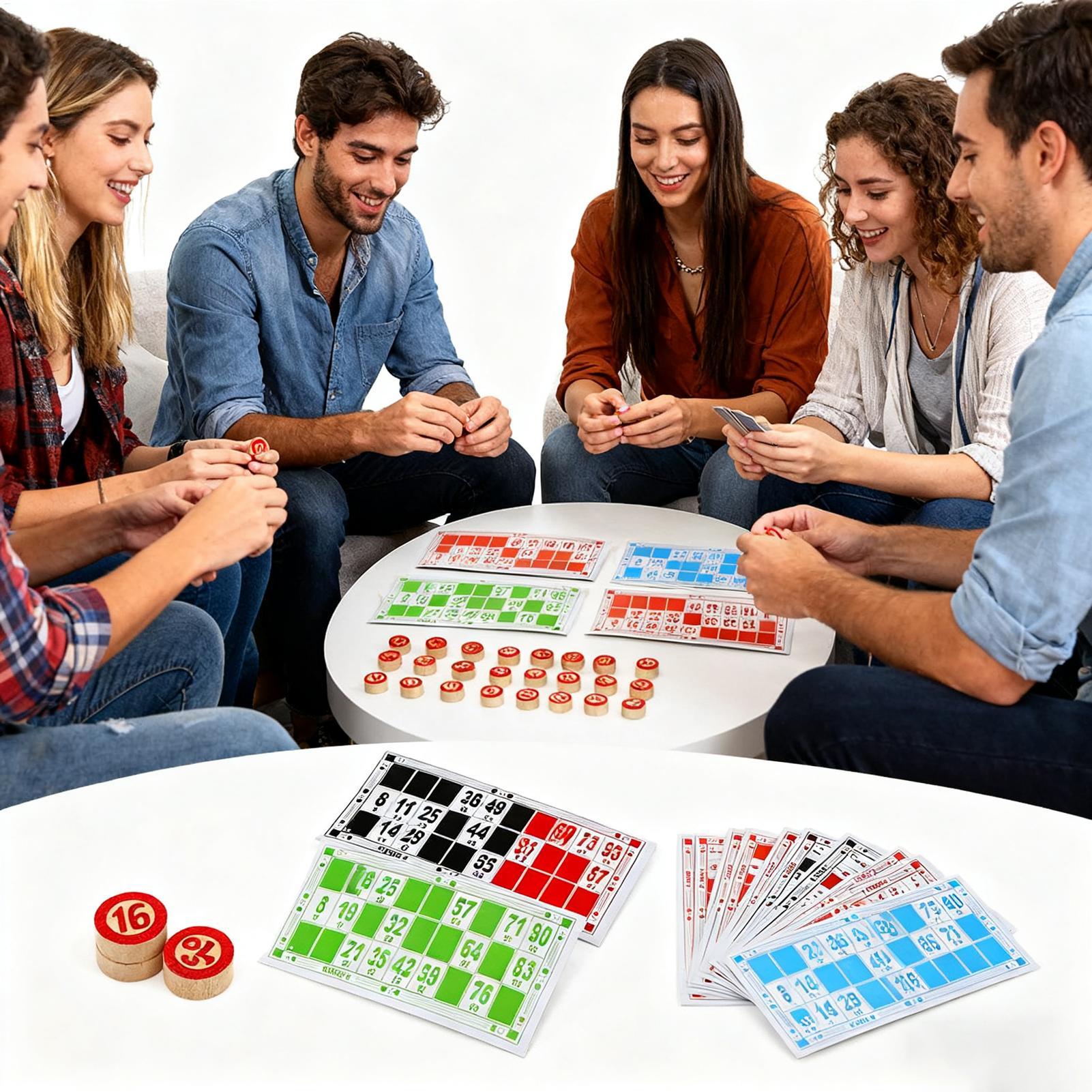 Vintage Wooden Bingo Game Set  - Party Games Easy 评论和价格