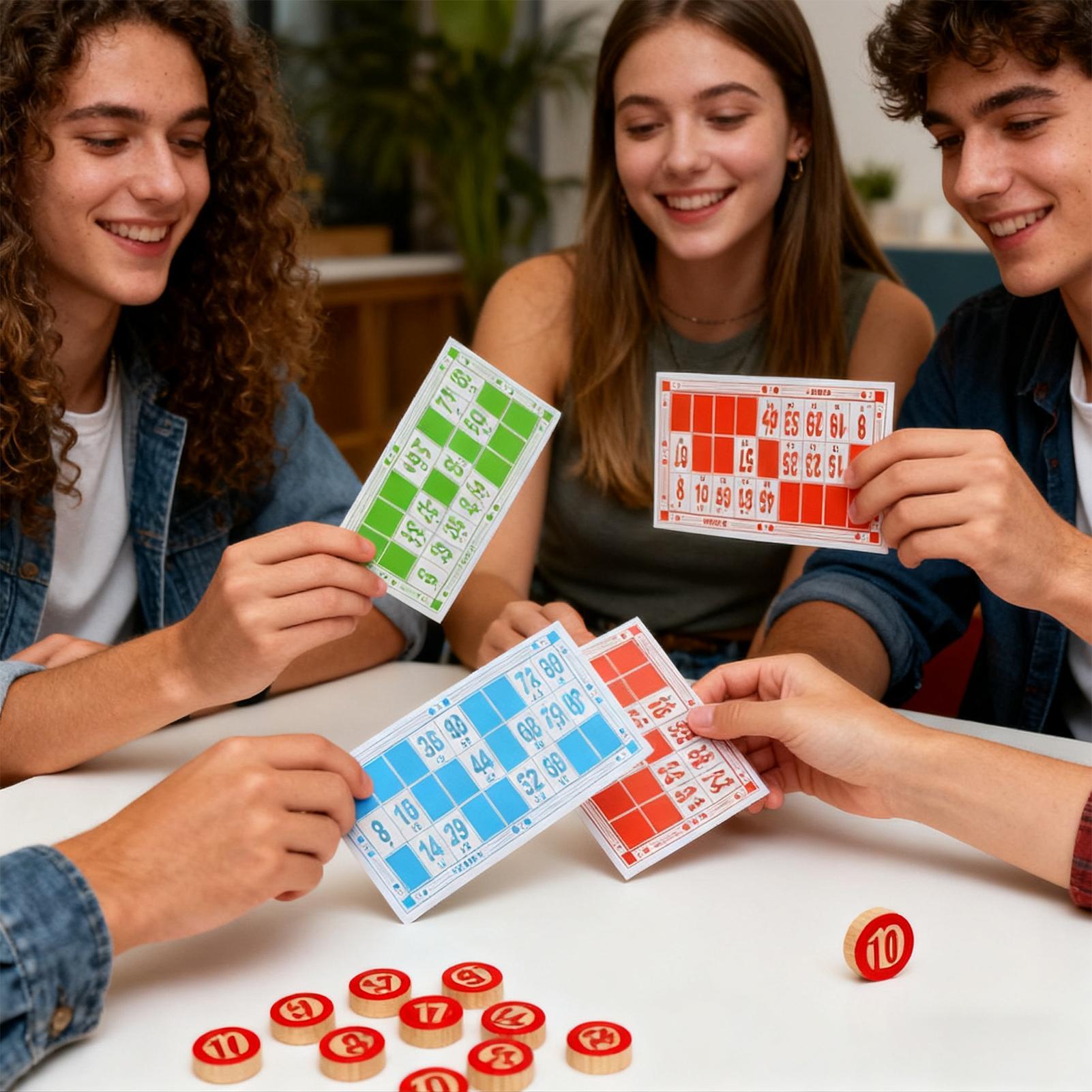 Vintage Wooden Bingo Game Set  - Party Games Easy 评论和价格