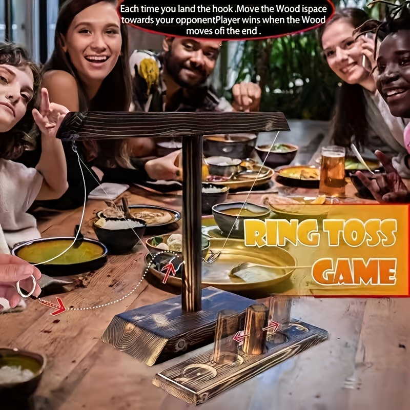 Ultimate Wooden Ring Throw Gam - Party Games Easy 评论和价格