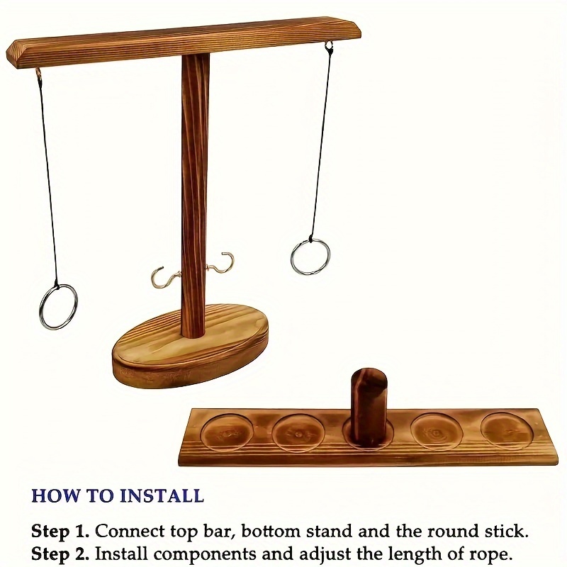 Ultimate Wooden Ring Throw Gam - Party Games Easy 评论和价格