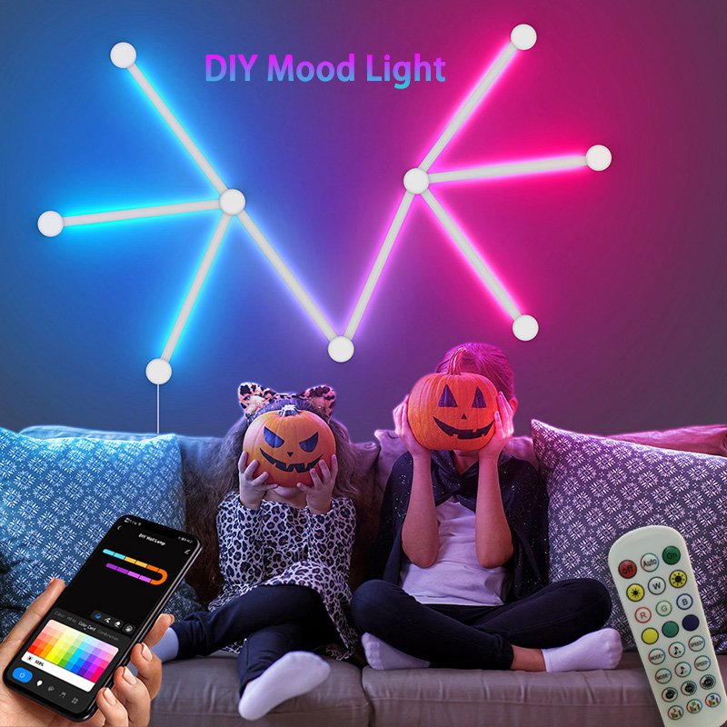 Smart RGB Wall Lamp, Bluetooth - Party Games App 评论和价格
