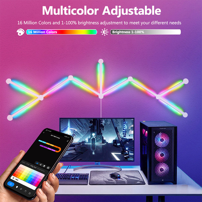 Smart RGB Wall Lamp, Bluetooth - Party Games App 评论和价格