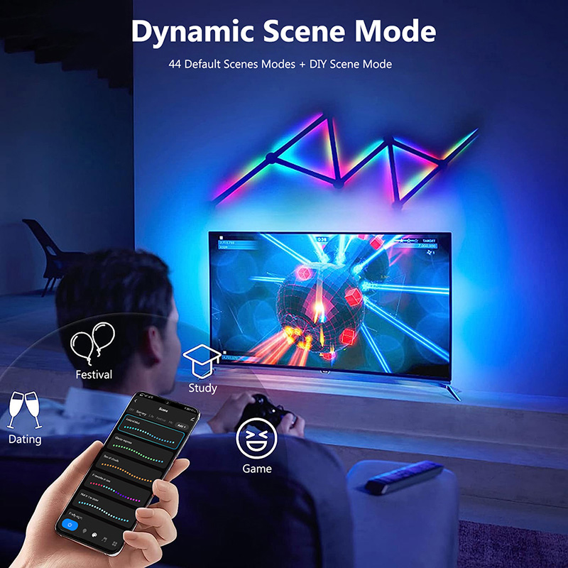 Smart RGB Wall Lamp, Bluetooth - Party Games App 评论和价格