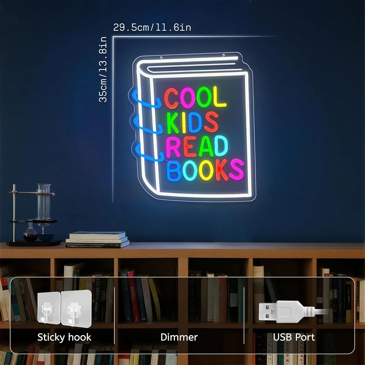 Cool Kids Read Books Neon Sign - Book Party Games 评论和价格