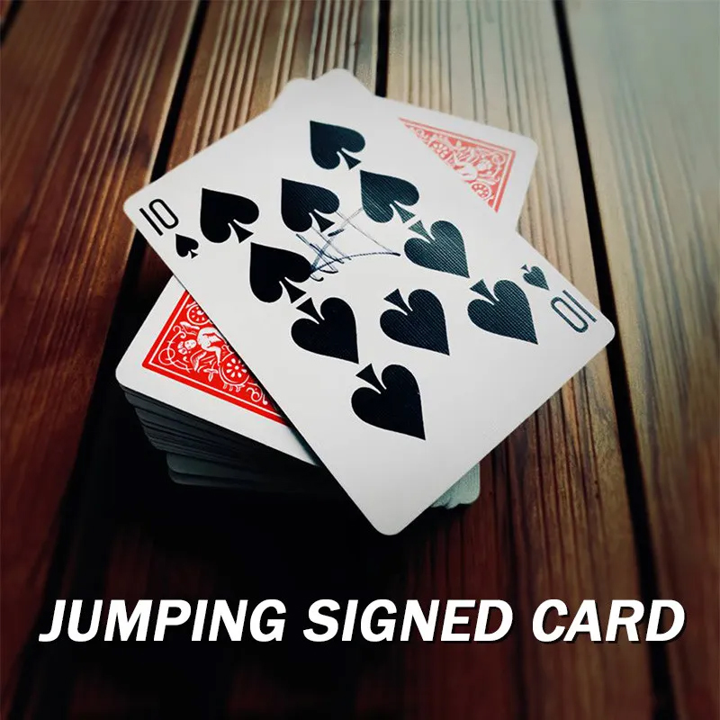 Jumping Signed Card Magic Tric - Party Games Easy 评论和价格
