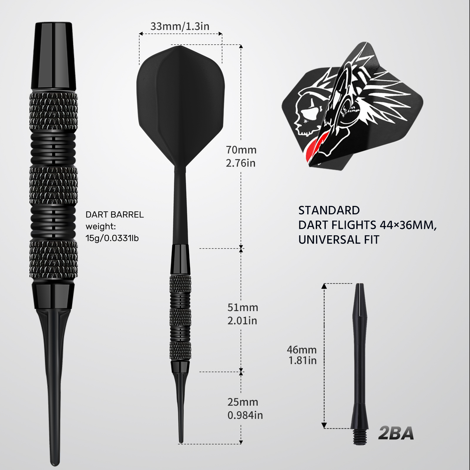 Huanqu Iron Dart Barrel Non-Sl - Party Games Easy 评论和价格