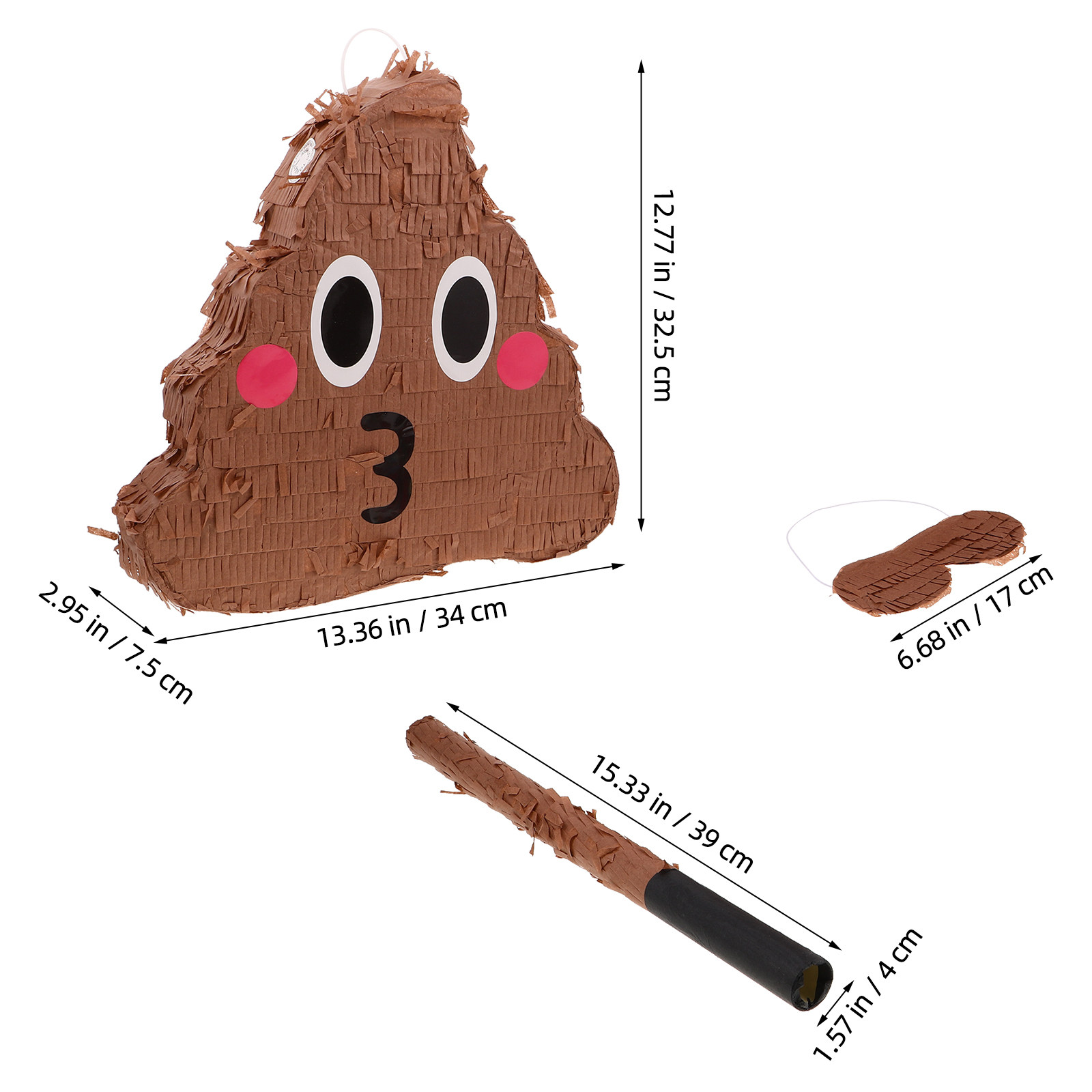 1Set Poop Themed Pinata Set fo - Party Games Easy 评论和价格