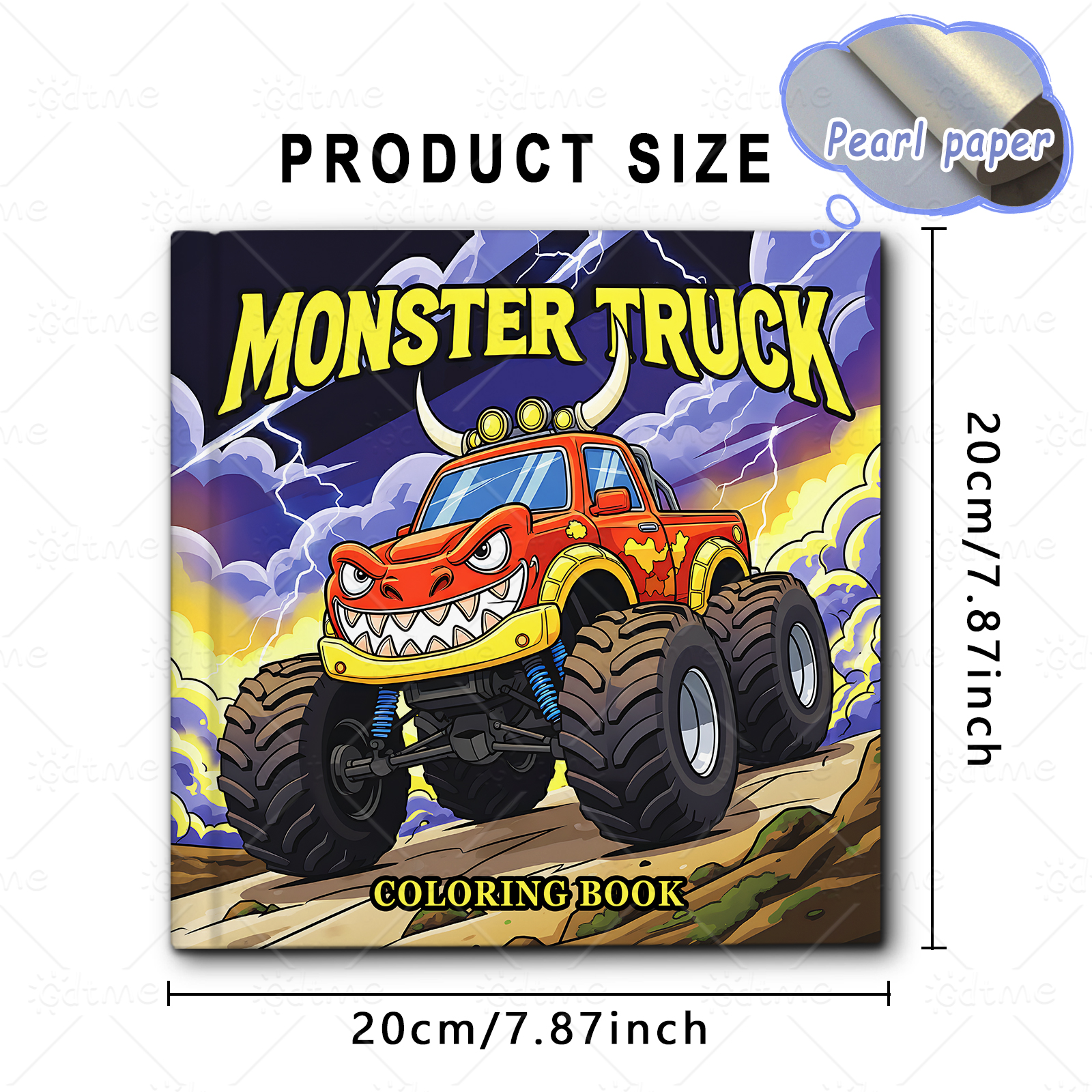 MONSTER TRUCK Coloring Book fo - Book Party Games 评论和价格