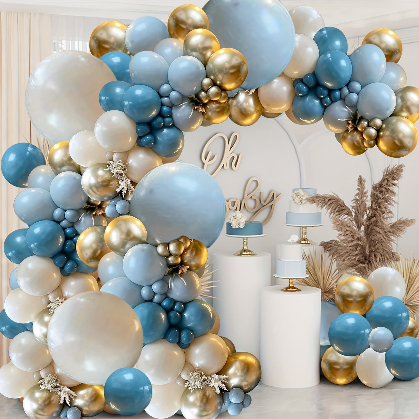 136pcs Pastel Dusty Blue Ballo - Party Games Easy 评论和价格