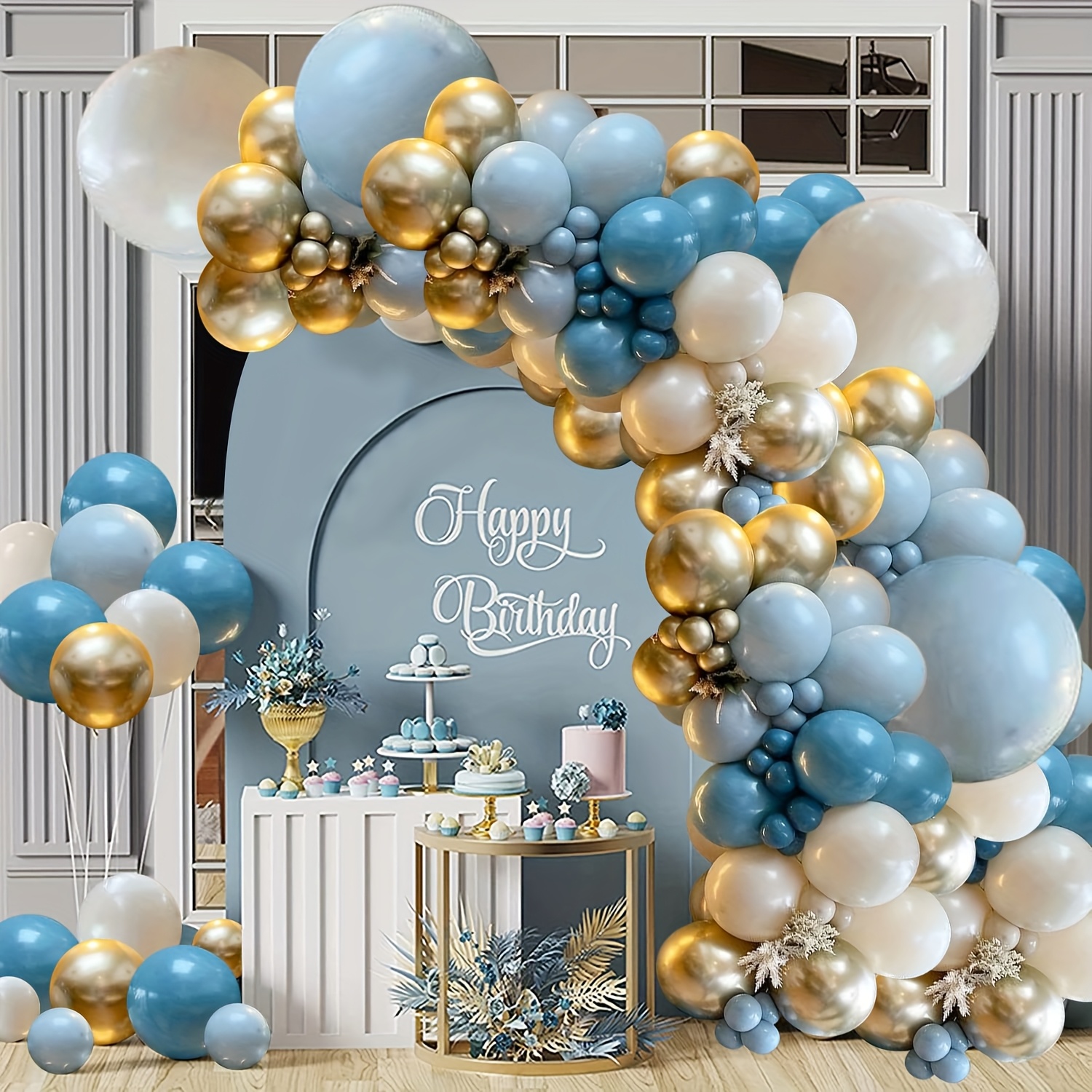 136pcs Pastel Dusty Blue Ballo - Party Games Easy 评论和价格